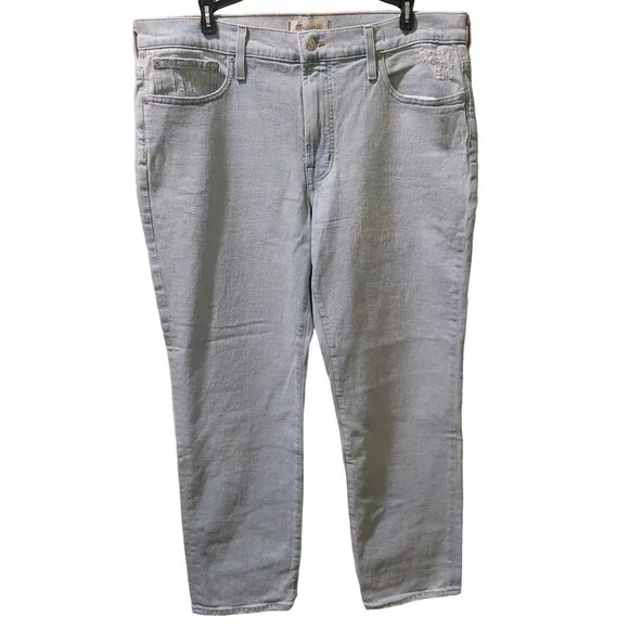 Madewell Women's Mid-Rise Perfect Vintage Jeans W31 W/ Magic Pockets Light Wash - Picture 1 of 11